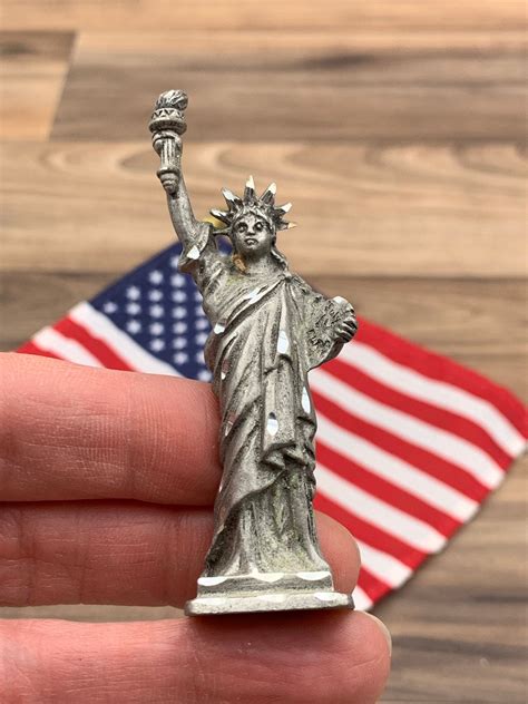 Statue of Liberty Pewter figurine, Lady Liberty Miniature, Statue of Liberty memorabilia ...