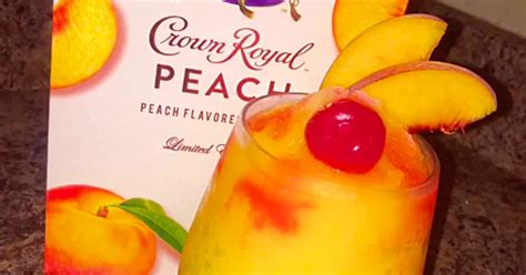 Peach Crown Royal Slushie Recipe