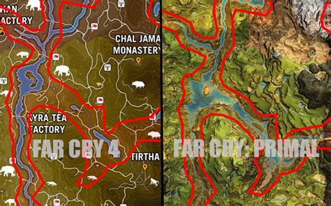 Here's Proof That Ubisoft Recycled Far Cry 4's Map In Far Cry: Primal