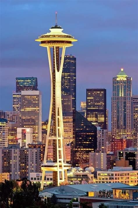 Space Needle. | (10 Beautiful Photos) | Space needle seattle, Space needle, Places to go