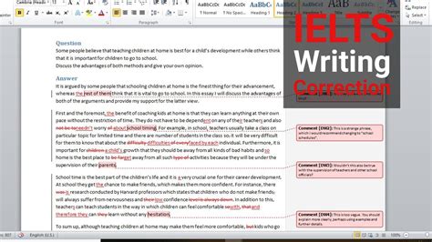 Writing Correction Service - TED IELTS