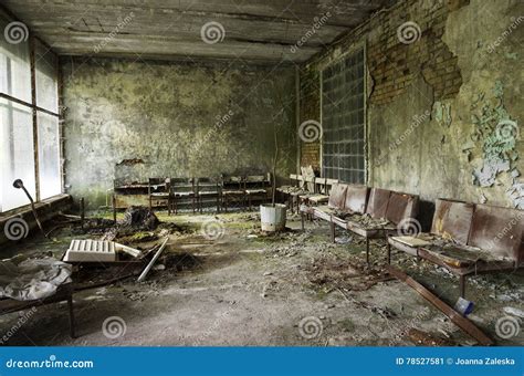 Hospital in Pripyat City Abandoned after the Chernobyl Disaster Stock ...