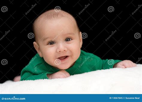 Portrait of smiling baby stock image. Image of infant - 13067845