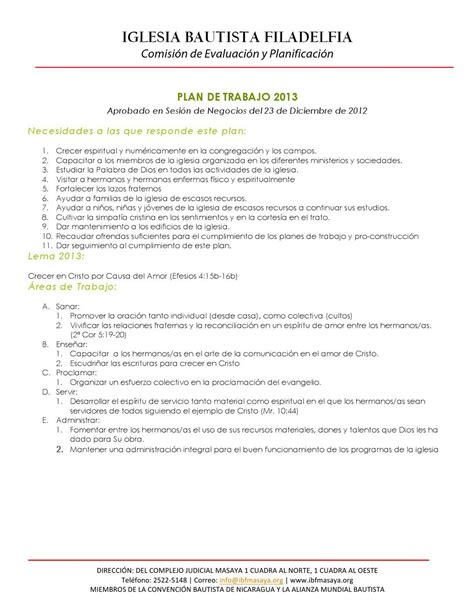 Plan Operativo para el 2013 de la Iglesia Bautista Filadelfia | How to plan, Los hermanos, Pastor