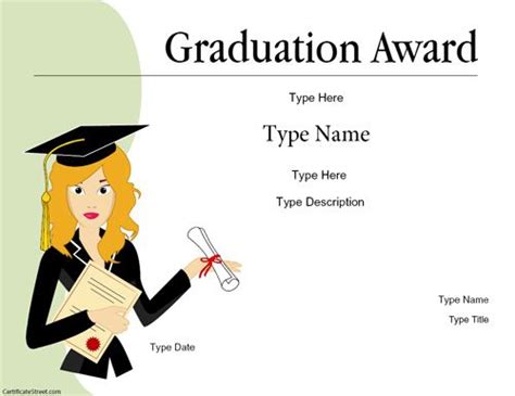 Graduation Gift Certificate Template Free 8 - Best Templates Ideas For You | Bes… | Certificate ...