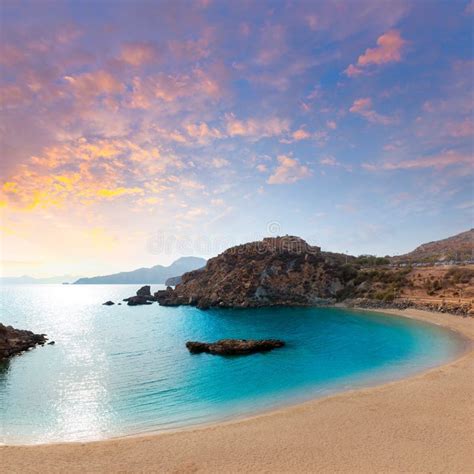 Cartagena Cala Cortina Beach in Murcia Spain Stock Image - Image of ...