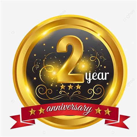 2 Year Anniversary Vector Design Images, 2 Year Anniversary 2nd Celeberation, Anniversary, Happy ...