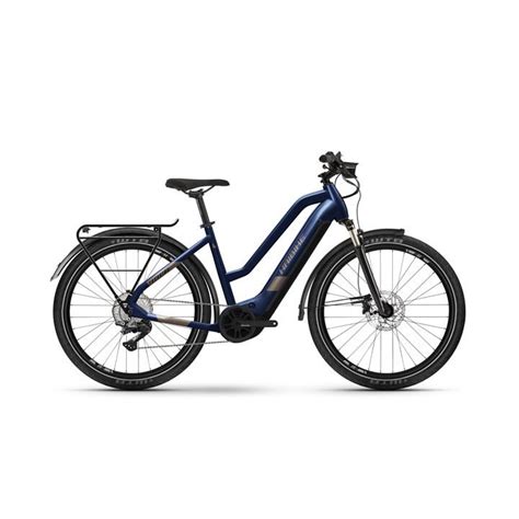 £2899.00 – Haibike Trekking 7 Mid Electric Hybrid Bike – Blue - Electric Bike Shop UK