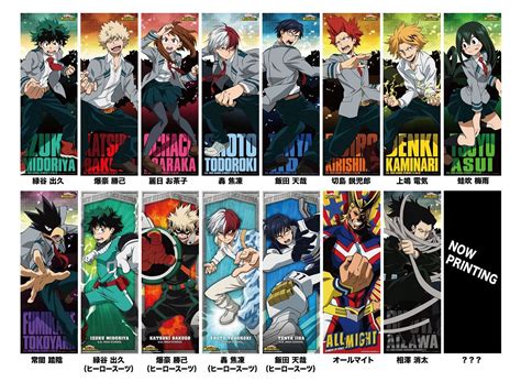 My Hero Academia Character Poster Collection (Set of 8 pieces)