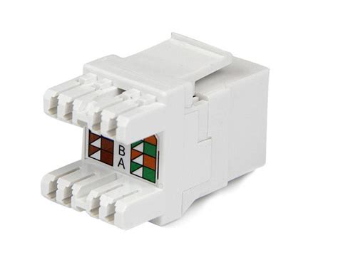 Cat6 Keystone | RJ45 | Ethernet |180-degree – 110 type | StarTech.com