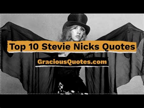 Top 45 Stevie Nicks Quotes on Life & Love (INSPIRATION)