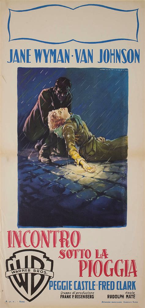 Miracle in the Rain 1956 Italian Locandina Poster - Posteritati Movie Poster Gallery