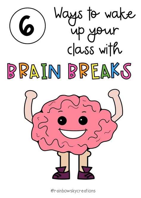 6 Ways To Wake Up Your Class With Brain Breaks | Brain breaks ...