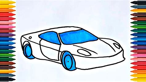 Race Car Drawing For Kids Easy