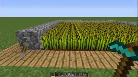 Minecraft Tutorials | How to make an Automatic Farm without Sticky Pistons - YouTube