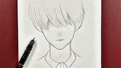 Easy to draw | how to draw sad boy step-by-step using just a pencil ...