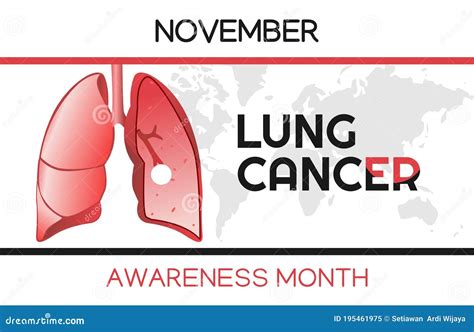 Vector Graphic of Lung Cancer Awareness Month Good for Lung Cancer ...