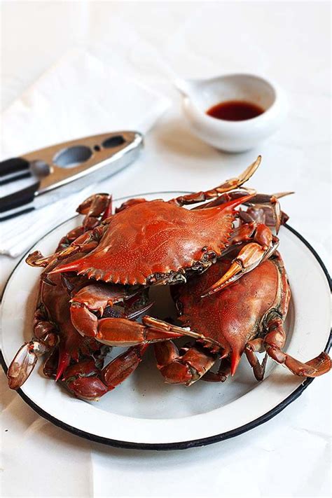 Baked blue crab, ready to serve. | Crab, Seafood recipes crab, Crab recipes