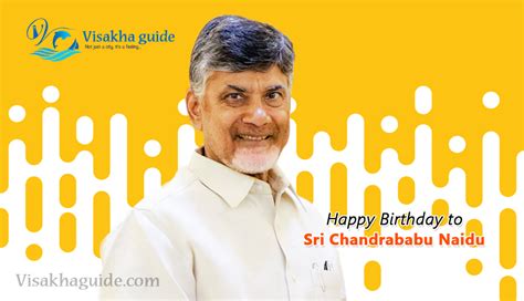 Nara Chandrababu Naidu celebrates birthday on 20 April - Visakha guide