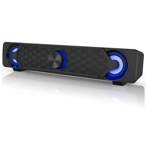 Buy Smalody PC Speakers, Computer Speaker, USB Soundbar, Gaming Speaker with Cool LED Lights ...