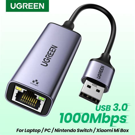 UGREEN Network Adapter USB 3.0 to Ethernet RJ45 Lan Gigabit Adapter for ...