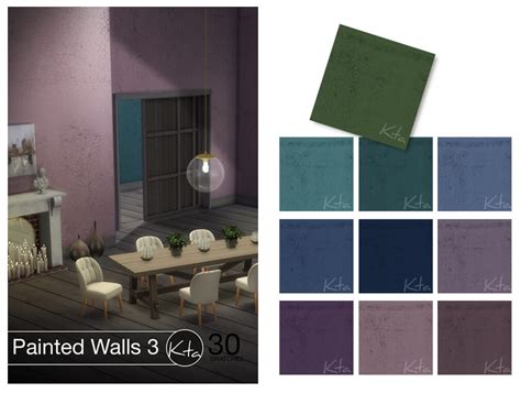 Sims 4 Painted Walls 3 by Ktasims | The Sims Book