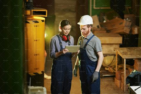 Workers In The Factory - Stock Photos | Motion Array