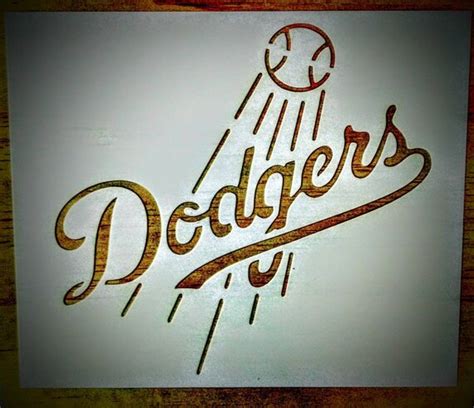 Los Angeles Dodgers Stencil 10x12 | Etsy