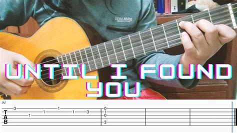 Until I Found You - Stephen Sanchez | Fingerstyle Guitar + TAB - YouTube