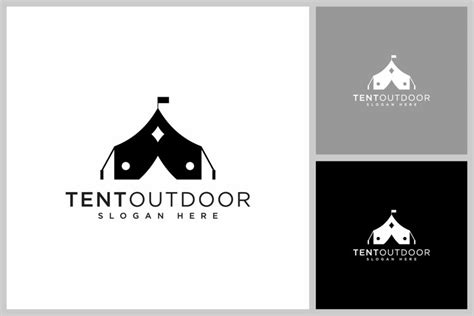 tent logo vector