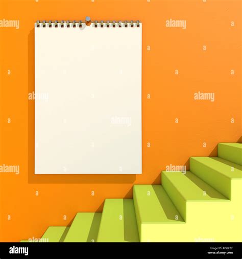 Blank design calendar template with on a background with soft shadows ...