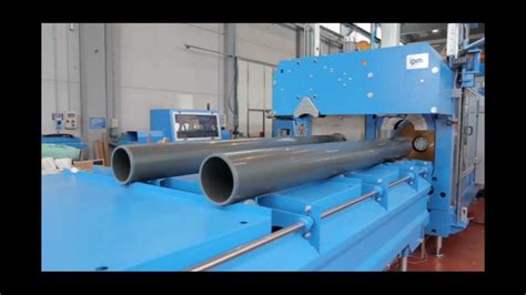 PVC PIPES EXTRUSION LINE - YouTube