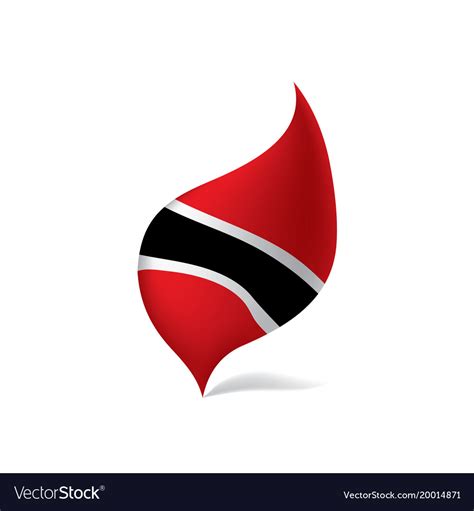 Trinidad and tobago flag Royalty Free Vector Image