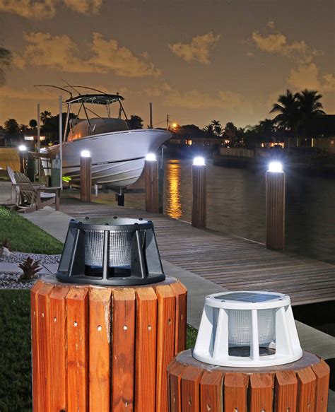 Solar Piling Light- 3 Color LED – Custom Floating Dock Builder Annapolis MD