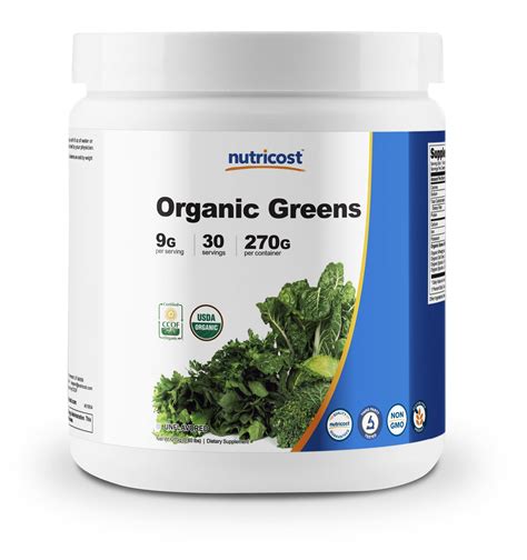 Nutricost Organic Greens Powder (Unflavored) 30 Servings - Superfood ...