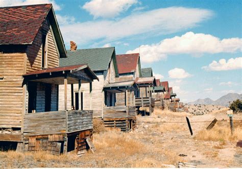 Row of abandoned houses - Madrid, New Mexico. Old Homes pinterest.com/multicityworld/old-homes ...