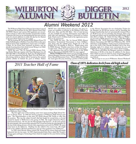 2012 WHS Alumni Bulletin by wilburtonalumni - Issuu