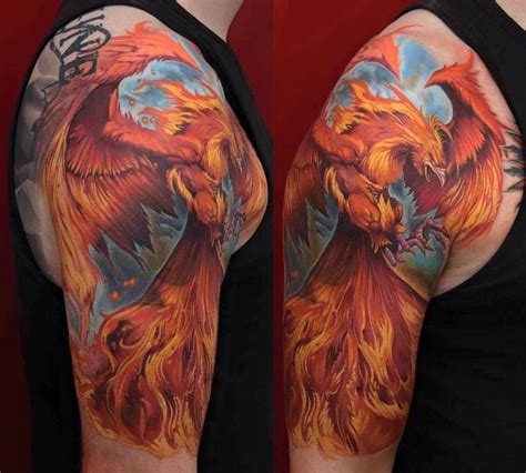 Phoenix tattoo sleeve, Phoenix tattoo, Phoenix tattoo design