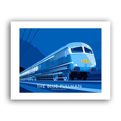 The Blue Pullman Art Print – Love Your Location