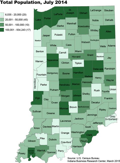 Indiana County Population Estimates