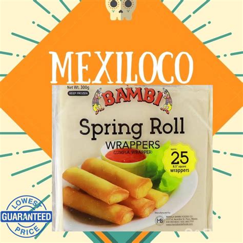 Spring roll wrapper big 8x8 25 pieces lumpia wrapper | Shopee Philippines