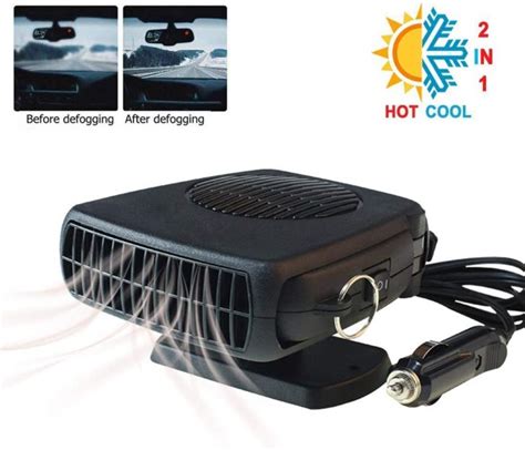 Car Heater, Portable Heater Anti-Fog 200W 12V Plug in Cigarette Lighter ...