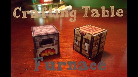 Papercraft - Minecraft: Crafting Table and Furnace - YouTube