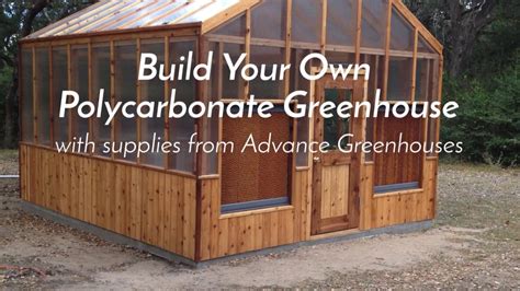 Build Your Own Polycarbonate Greenhouse - YouTube