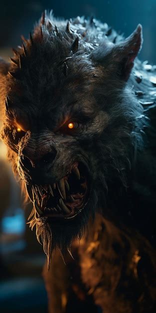 Premium AI Image | Werewolf in the dark wallpapers