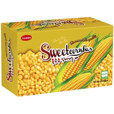 Lavelee Sweet Corn Ice Bar 4 Pack | Woolworths