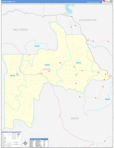 Maps of Lewis County Idaho - marketmaps.com