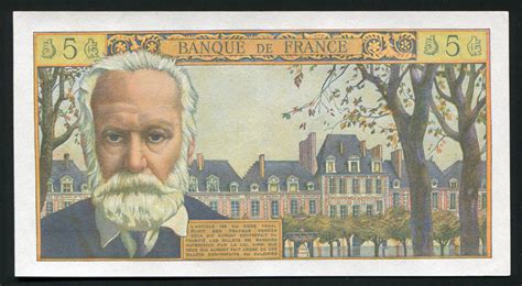 France Currency 5 NF Francs banknote of 1959, Victor Hugo.:Coins and ...