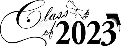 Class of 2023 Graduation Banner Script Stock Vector - Illustration of senior, completion: 247497412