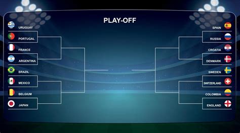 Playoff tournament bracket 10995511 Vector Art at Vecteezy